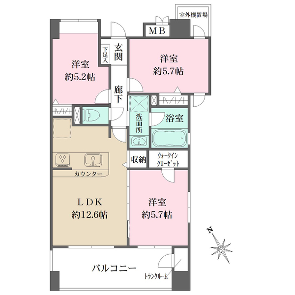 リブゼ横浜山下公園の間取図