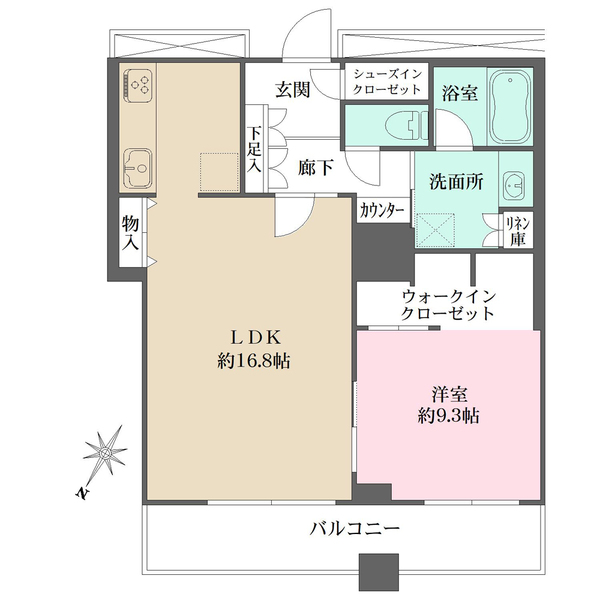 プライマリーナ山下公園グレーシアタワーの間取図