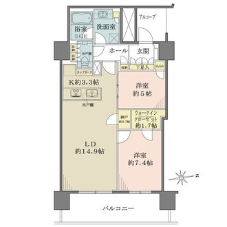 BLUE HARBOR TOWER（ブルーハーバータワー）みなとみらいの間取図