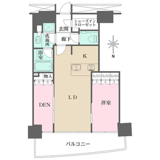 M.M.TOWERS FORESIS L棟の間取図