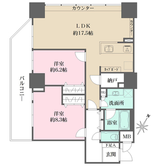 横濱ユーロタワーの間取図
