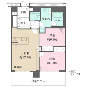 ザ・ヨコハマタワーズ　タワーイーストの間取図