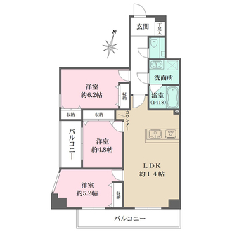 ジェイパーク梅島の間取図
