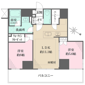 プレシス横浜の間取図