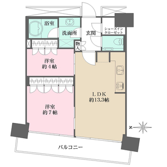M.M.TOWERS FORESIS L棟の間取図