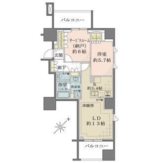 グランドメゾン山下公園の間取図