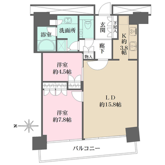 M.M.TOWERS FORESIS R棟の間取図