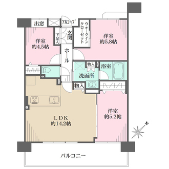 プランヴェール東神奈川の間取図