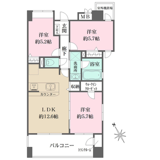 リブゼ横浜山下公園の間取図