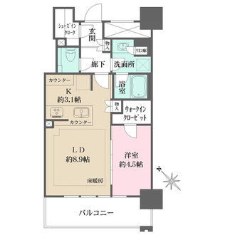 ブランズタワーみなとみらいの間取図