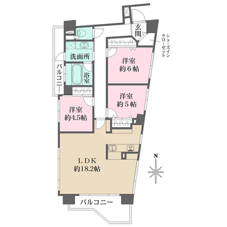 ランドシティ紅葉ケ丘パークサイドの間取図