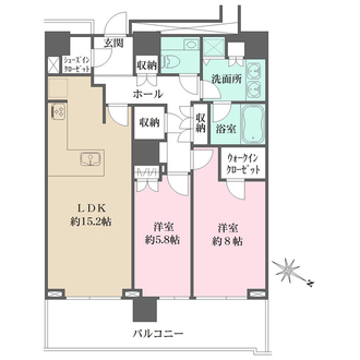 ザ・ヨコハマタワーズ　タワーイーストの間取図