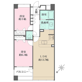 ドメス山下町の間取図
