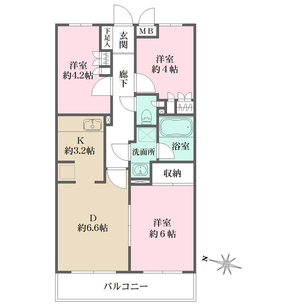 藤和シティコープ大宮桜木町の間取図