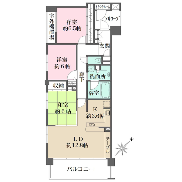 ライフピア浦和本太の間取図