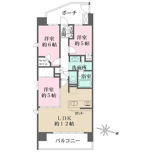 ウェリス大宮の間取図