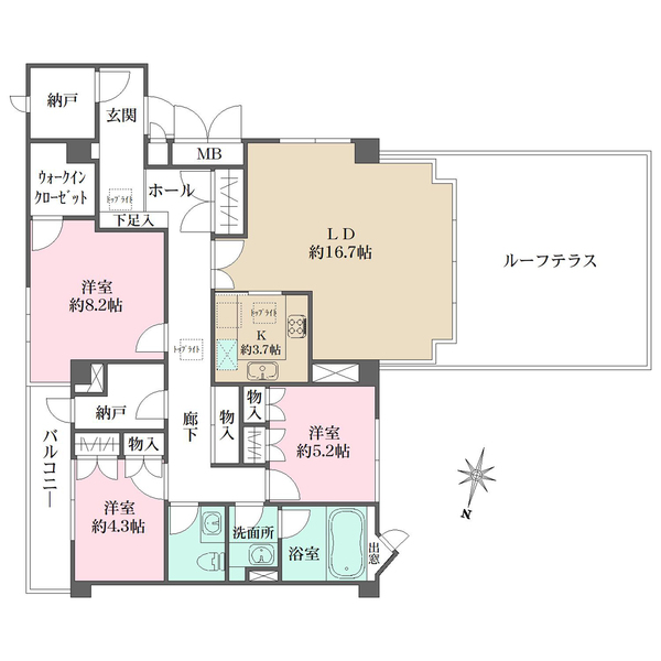 テラス目白の間取図