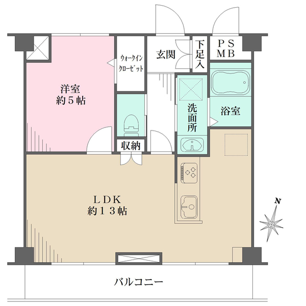 ライオンズシティ浦和常盤の間取図