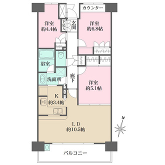 大宮中央パーク・ホームズの間取図