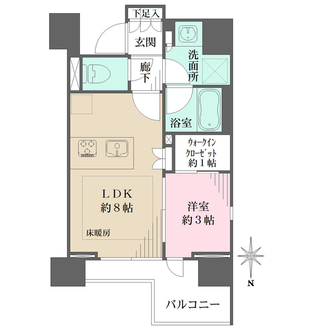 ウィルレーナ浦和常盤の間取図