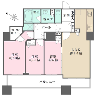 S 4 - T o w e rの間取図