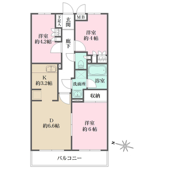 藤和シティコープ大宮桜木町の間取図