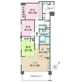 ライフピア浦和本太の間取図