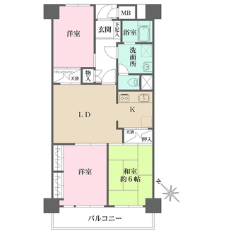サンライフ根岸の間取図