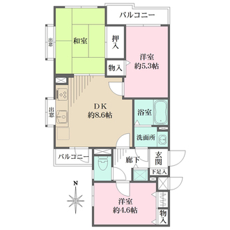 モリス浦和元町の間取図