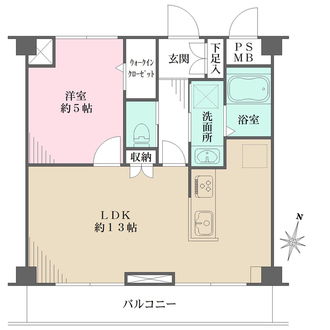 ライオンズシティ浦和常盤の間取図