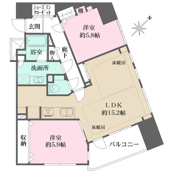 フェアロージュ永福町の間取図