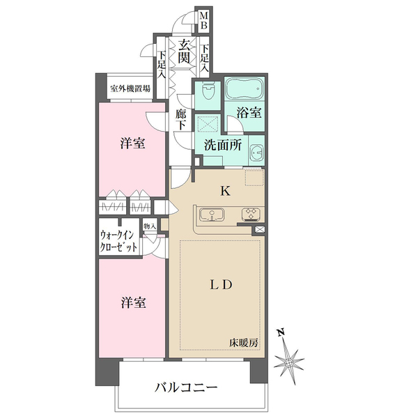 ファミールグラン高井戸デュープレックスの間取図