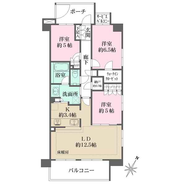 ヴィークコート大泉学園四季Gardenの間取図