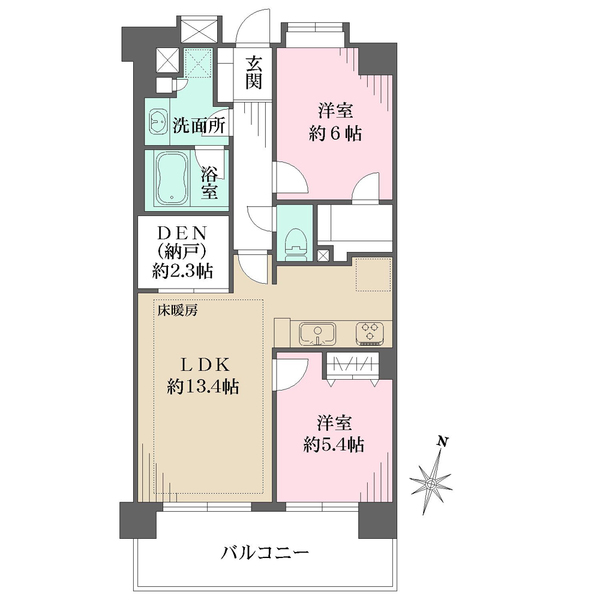 グローリオ大泉学園の間取図