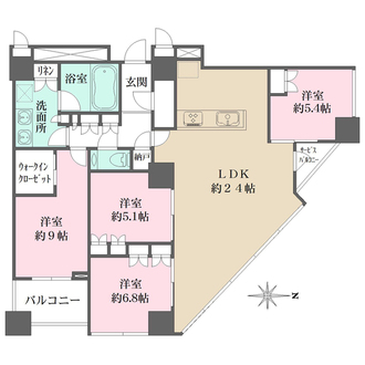 THE CENTER TOKYO　ザ・センター東京の間取図