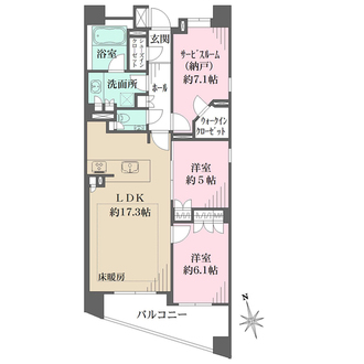 クラッシィハウス浜田山の間取図