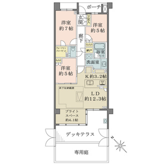 ヴィークコート浜田山の間取図