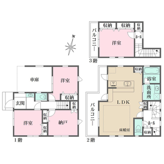 B棟の間取図