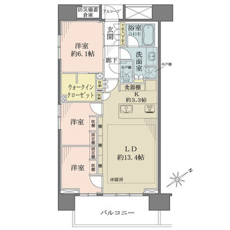 ウィルローズ市川一丁目の間取図