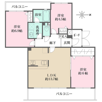 テラス久我山の間取図