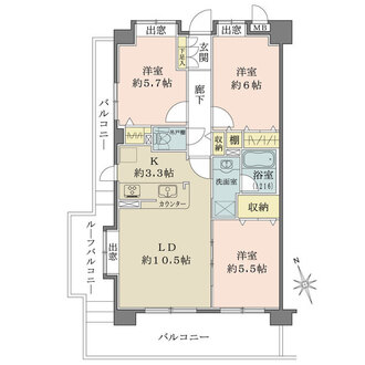 クレストフォルム高井戸南の間取図