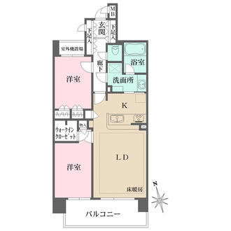 ファミールグラン高井戸デュープレックスの間取図