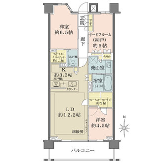 ザ・パークハウス武蔵野境南町の間取図
