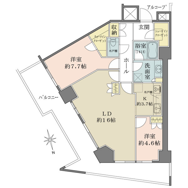 キャピタルマークタワーの間取図