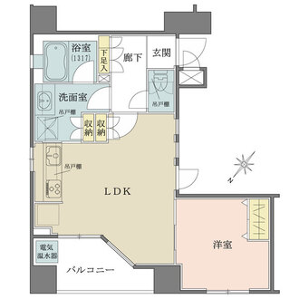 スタジオデン勝どきの間取図