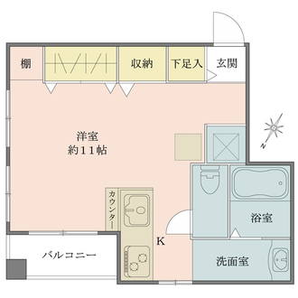 月島マンションの間取図