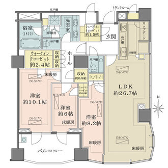 三田ガーデンヒルズの間取図
