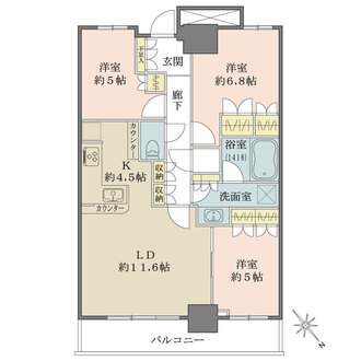 キャナルファーストタワーの間取図
