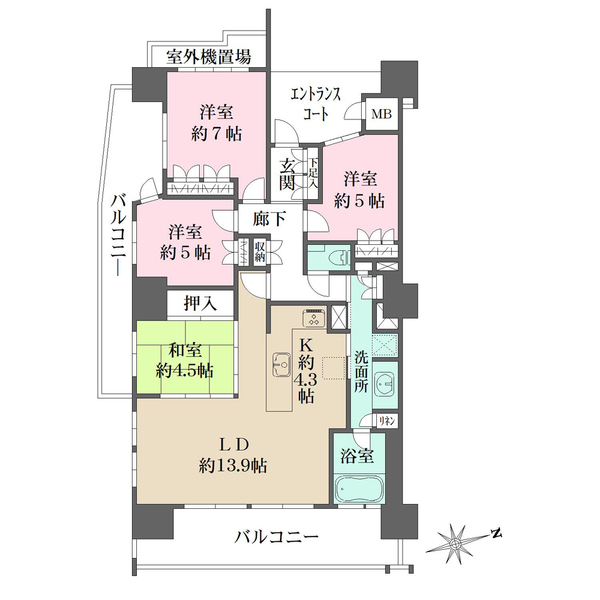 舟入本町パークハウスの間取図