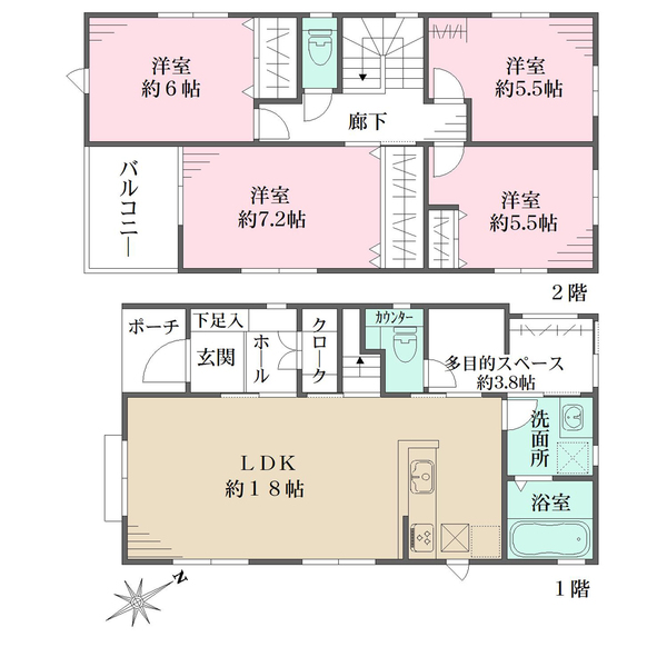 B-1の間取図